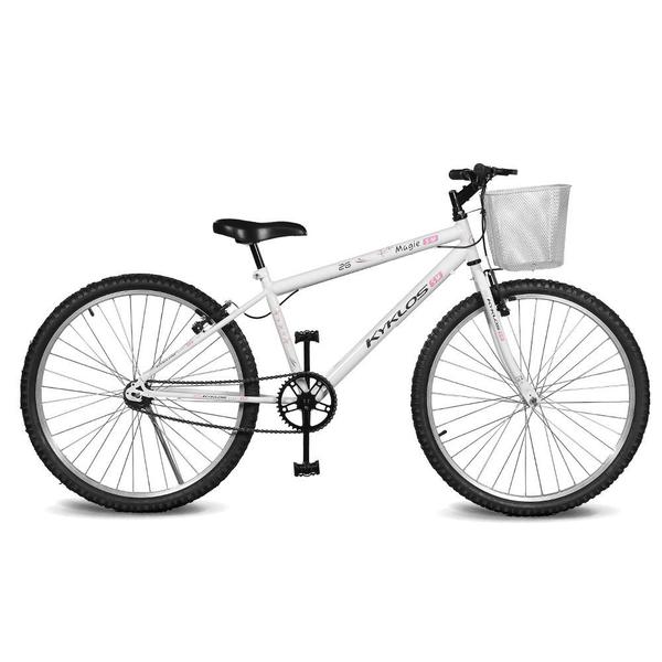 Bicicleta Kyklos Aro 26 Magie Sem Marchas Branca