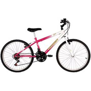 Bicicleta Live Aro 24 18 Marchas Branca/Rosa - Verden Bikes