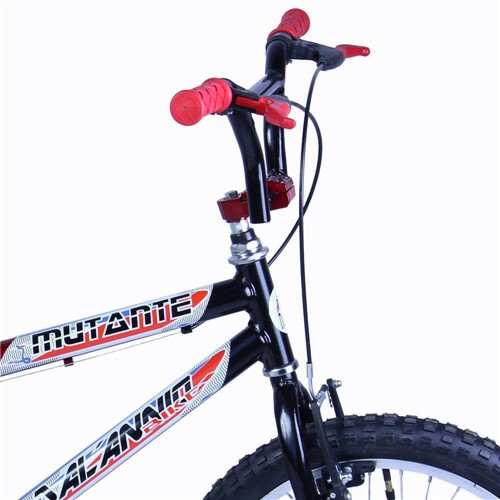 Bicicleta Masculina Aro 20 Mutante, Preto e Vermelho - Dalannio Bike