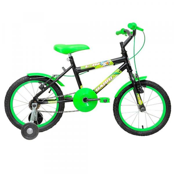 Bicicleta Masculina Aro 16 C-16 Cairu Preto e Verde