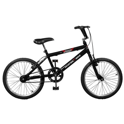 Bicicleta Masculina Jump Aro 20 Preta Master Bike