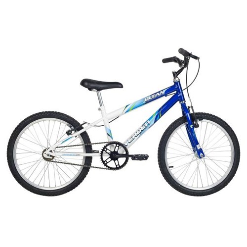 Bicicleta Masculina Ocean Aro 20 Azul e Branca Verden Bikes