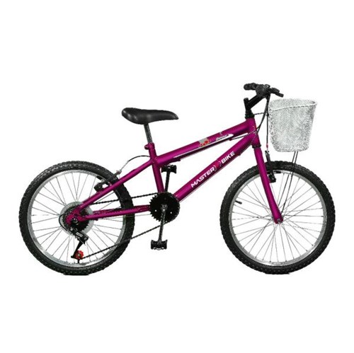 Bicicleta Master Bike Aro 20 Serena Plus 7 Marchas V-Brake Violeta