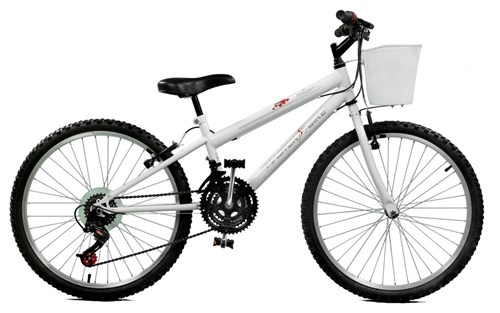 Bicicleta Master Bike Aro 24 Feminina Serena Plus 21 Marchas Branco