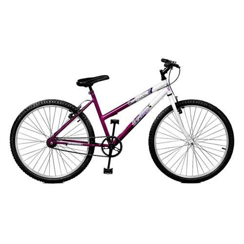 Bicicleta Master Bike Aro 26 Feline Violeta/Branco