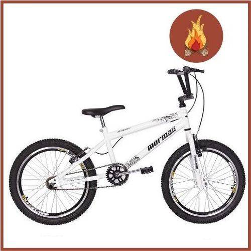 Bicicleta Mormaii Aro 20 Cross Energy Branca com Aro Aero