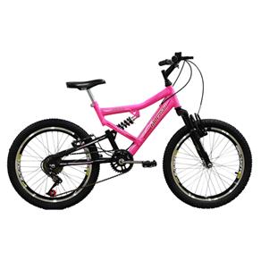 Bicicleta Mormaii Aro 20` Full Fa240 6V Rosa Fluor/Preta - 2011865