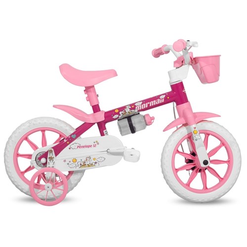 Bicicleta Mormaii Aro 12 Infantil Penélope Rosa