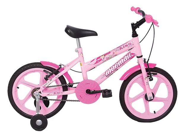 Bicicleta Mormaii Aro 16 Fem KISS Rosa - 39-022