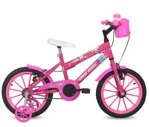 Bicicleta Mormaii Aro 16 Sweet Girl C18 - Aro PP - 2012026
