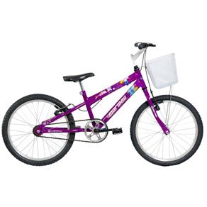 Bicicleta Mountain Bike Mormaii Aro 20 Sweet Girl com Cesta - Violeta