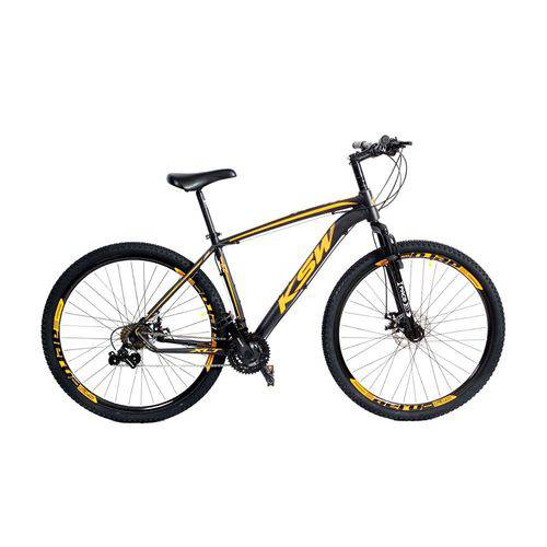 Bicicleta Mtb Alumínio Ksw Aro 29 Freio Disco Quadro Tam 17 Shimano