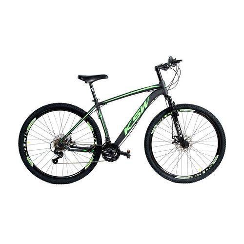 Bicicleta Mtb Alumínio Ksw Aro 29 Freio Disco Quadro Tam 17 Shimano