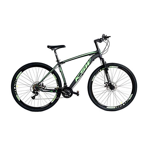 Bicicleta MTB Alumínio KSW Aro 29 Freio Disco Quadro Tam 19 Shimano