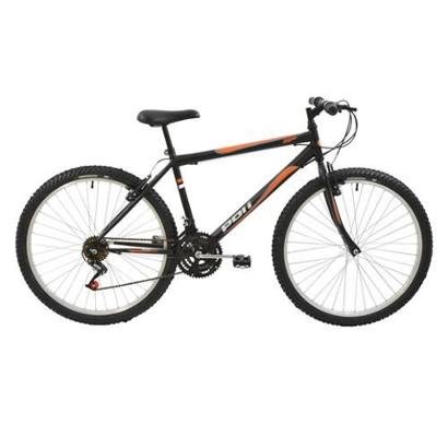 Bicicleta Mtb Aro 26 Masculina 18 Marchas V-Brake Rígida de Aço Polimet