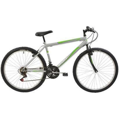 Bicicleta Mtb Aro 26 Masculina 18 Marchas V-Brake Rígida de Aço Polimet