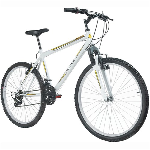 Bicicleta Mtb Delta Aro 26 Branca - Polimet