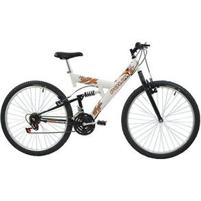 Bicicleta Polimet Full Suspension Kanguru Aro 26 Branca
