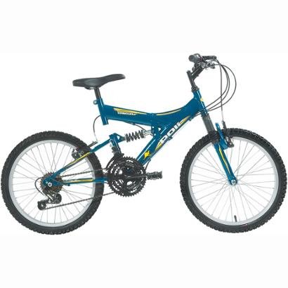 Bicicleta Polimet Kanguru Full Suspension Aro 20 V-Brake Infantil 18V