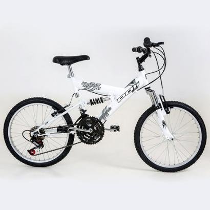 Bicicleta Polimet Kanguru Full Suspension Aro 20 V-Brake Infantil 18V