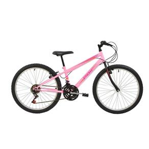 Bicicleta Polimet MTB Aro 24 Feminina 18v 7143 - Rosa