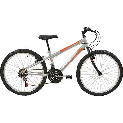 Bicicleta Polimet MTB Aro 24 Masculina Prata