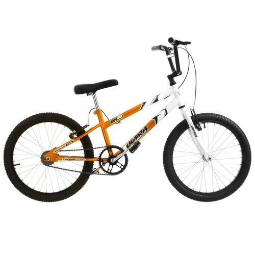 Bicicleta Rebaixada Aro 20 Laranja e Branco Ultra Bikes