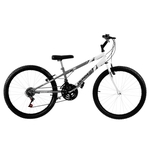 Bicicleta Rebaixada Cinza Fosca E Branca Aro 24 Pro Tork Ultra