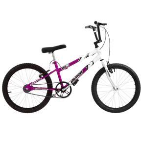 Bicicleta Rebaixada Lilás e Branca Aro 20 Pro Tork Ultra