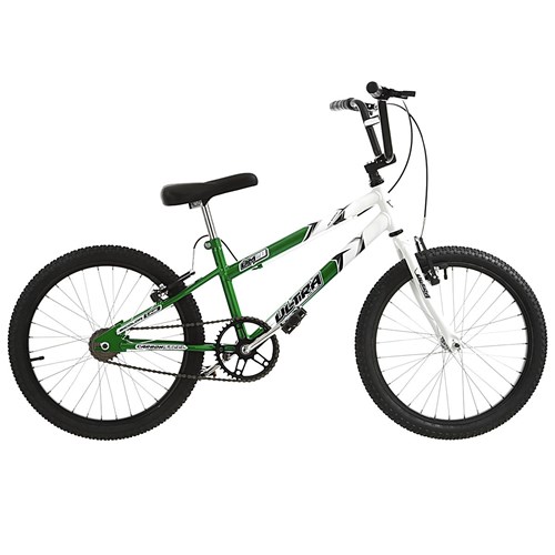 Bicicleta Rebaixada Verde e Branca Aro 20 Pro Tork Ultra