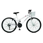 Bicicleta Serena Plus Aro 26 21 Marchas Branca Master Bike