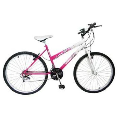 Bicicleta South Mountain Bike, 18 Marchas, Aro 26, Branco