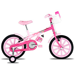 Bicicleta Caloi Super Poderosas Aro 16" Rosa