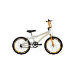 Bicicleta Top Aro 20 Atx Branca E Amarelo Athor Bike