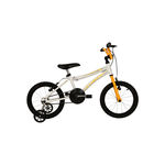 Bicicleta Top Aro 16 Masculina Atx Branca e Amarela Athor Bike