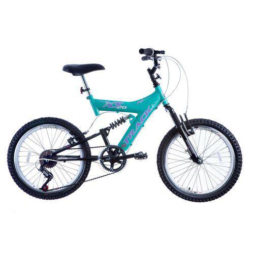 Bicicleta Track Bikes XS 20 Aro 20 Suspensão Dupla - Azul e Preto