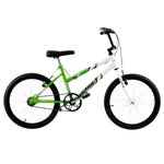 Bicicleta Ultra Bikes Bicolor Aro 20 Verde Kw E Branca