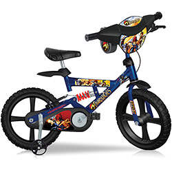 Bicicleta X-Bike Brinquedos Bandeirante Thundercats 14" Azul e Preta