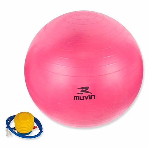 Bola de Ginástica 55cm Pink - Muvin