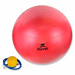 Bola de Ginástica 65cm Vermelho - Muvin