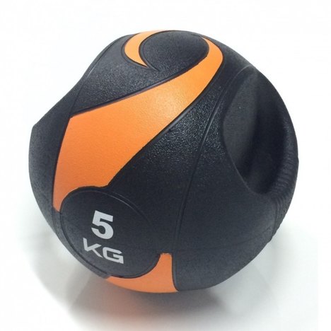 Bola de Peso Medicine Ball com Pegada 5Kg - Liveup Ls3007a/5 -Ks