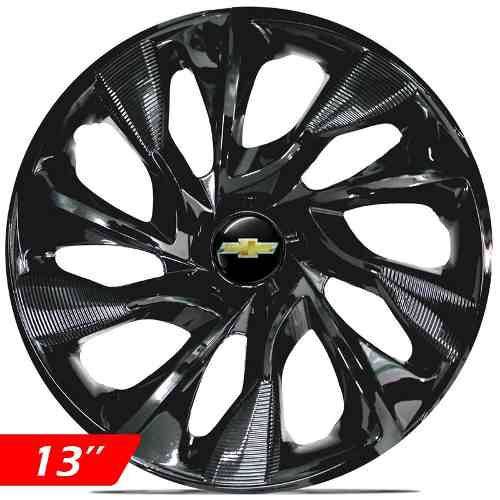 Calota Aro 13 Black Ds4 Corsa Class Celta Prisma Onix Meriva