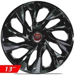 Calota Aro 13 Black Ds4 Palio Uno Idea Strada Elba Siena