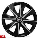 Calota Aro 13 Black Silver Prime Fiat/vw/ford/gm/renault