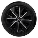 Calota Aro 13 Black Silver Prime Fiat/vw/ford/gm/renault