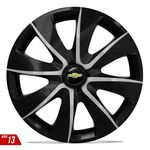 Calota Aro 13 Black Silver Prime Gm Celta Corsa Classic 2010