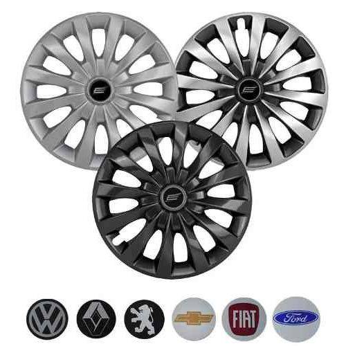 Calota Aro 13 Ca Tuning Elitte Passat Cc Silver Black Chrome