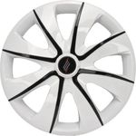 Calota Aro 13 Esportiva White/black Univers. Fiat/ford/gm/vw