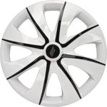 Calota Aro 13 Esportiva White/black Universa Fiat/ford/gm/vw