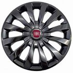 Calota Aro 13 Preta Black Esportiva Passat Cc Fiat Palio Uno